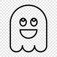 hauntings, poltergeists, ghost stories, ghost photos icon svg