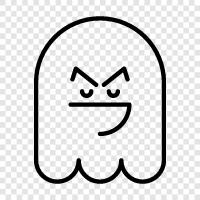 hauntings, ghost stories, ghost photos, ghost videos icon svg