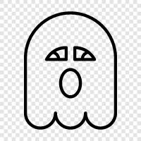 hauntings, ghosts, paranormal, mystery icon svg