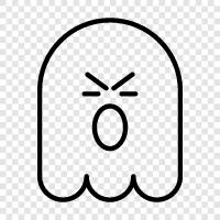 hauntings, ghouls, paranormal, ghost stories icon svg