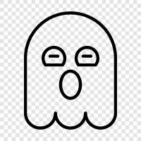 hauntings, apparitions, spooks, ghosts icon svg