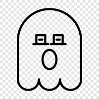 hauntings, ghost stories, ghost photos, ghost videos icon svg