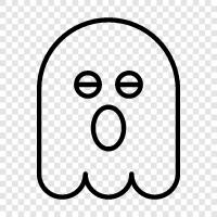 hauntings, ghost stories, ghost photos, ghost video icon svg