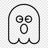 hauntings, spirit, ghost stories, ghost photos icon svg