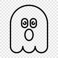 hauntings, ghosts, paranormal, spirits icon svg