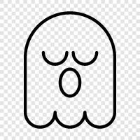 hauntings, ghost stories, ghost photos, ghost videos icon svg