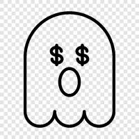 hauntings, ghost stories, ghost photos, ghost videos icon svg