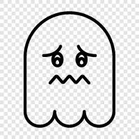 hauntings, spirits, paranormal activity, ghost hunting icon svg