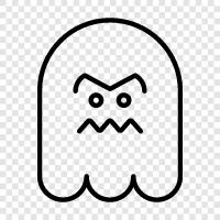 hauntings, apparitions, poltergeists, ghosts icon svg