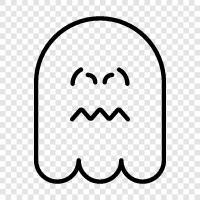 hauntings, ghost stories, ghost photos, ghost videos icon svg