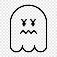 hauntings, ghost stories, ghost photos, ghosts in photos icon svg