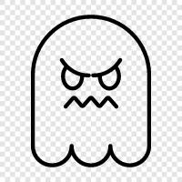 hauntings, ghost stories, ghost photos, ghost videos icon svg