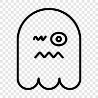 hauntings, ghosts, paranormal activity, Ghost icon svg