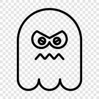 hauntings, ghosts, hauntings in homes, hauntings in businesses icon svg