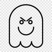 hauntings, poltergeists, haunting, ghost stories icon svg