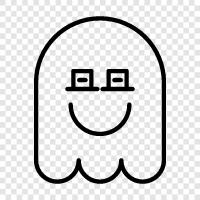 hauntings, poltergeists, hauntings in the home, ghost icon svg