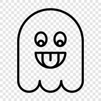 hauntings, ghost stories, ghost photos, ghost videos icon svg