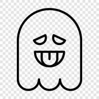 hauntings, apparitions, ghosts, spooks icon svg