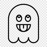 hauntings, paranormal, ghost stories, ghost photos icon svg