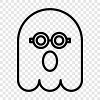 hauntings, hauntings in homes, hauntings in hotels, Ghost icon svg