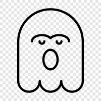 hauntings, ghost stories, ghost photos, ghost videos icon svg