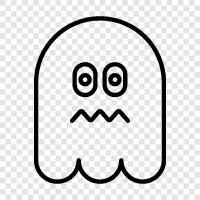 hauntings, paranormal, ghost stories, ghost photos icon svg