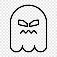 hauntings, ghost stories, ghost photos, ghost videos icon svg