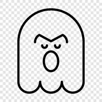 hauntings, poltergeists, hauntings in the home, ghost icon svg