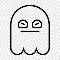 hauntings, ghost stories, ghost photos, ghost videos icon svg