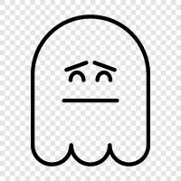 hauntings, ghost stories, ghost photos, ghost videos icon svg