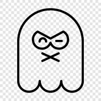 hauntings, paranormal activity, ghost hunting, Ghost icon svg