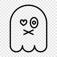 hauntings, ghosts, paranormal, ghost stories icon svg