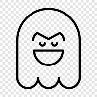 hauntings, ghost stories, ghost photos, ghost videos icon svg