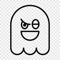 hauntings, ghost stories, ghost pictures, ghost videos icon svg