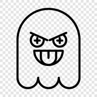 hauntings, ghost stories, ghost photos, ghost videos icon svg