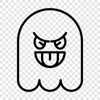 hauntings, paranormal, haunted house, ghost stories icon svg