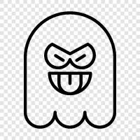 hauntings, ghost stories, haunted houses, ghouls icon svg