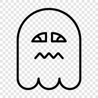 hauntings, horror, terror, ghost stories icon svg