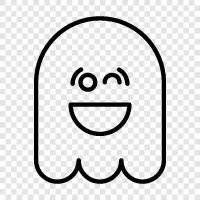 hauntings, ghost stories, ghost photos, ghost videos icon svg