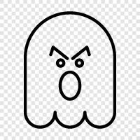 hauntings, spirit, paranormal, ghost stories icon svg