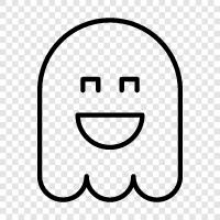 hauntings, paranormal, ghost photos, ghost videos icon svg