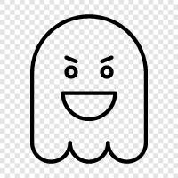 hauntings, spooks, ghost stories, ghost tours icon svg