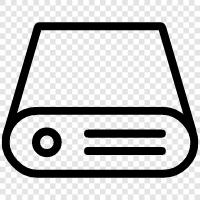 HDD, hard drive, hard drive space, storage icon svg