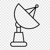 HDTV, Satellitenfernsehen, Antenne, HDTV Antenne symbol