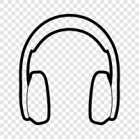 headphone, earphone, listening, music icon svg