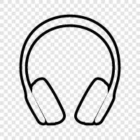 headphone, audio, sound, music icon svg