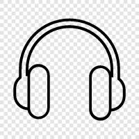 headphone, wireless, bluetooth, ANC icon svg