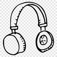 headphone, earphones, sound, music icon svg