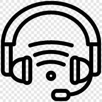 headphone, earphones, audio, music icon svg