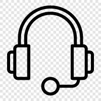 headphones, audio, stereo, earbuds icon svg